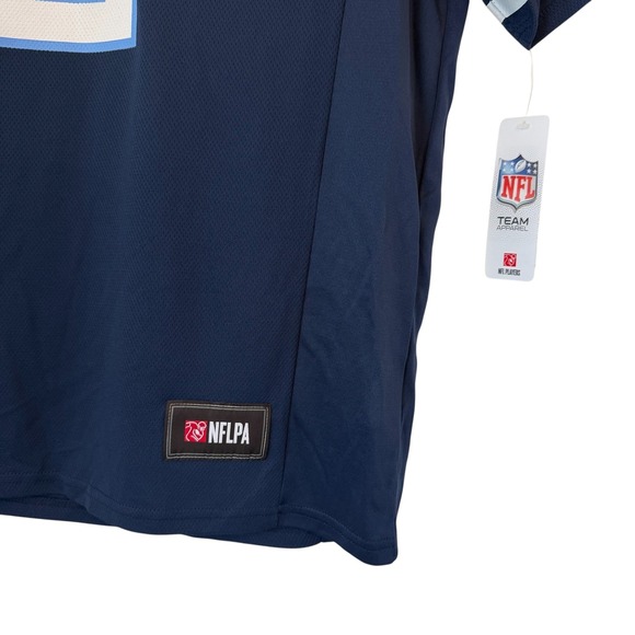 NFL Tennessee Titans Will Levis 8 Jersey Shirt Men XL Navy Blue Team Apparel NEW - Picture 7 of 16